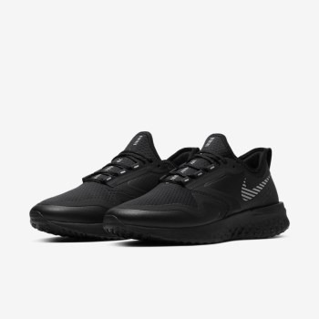 Nike Odyssey React Shield 2 - Férfi Futócipő - Fekete/Metal Titán/Fekete